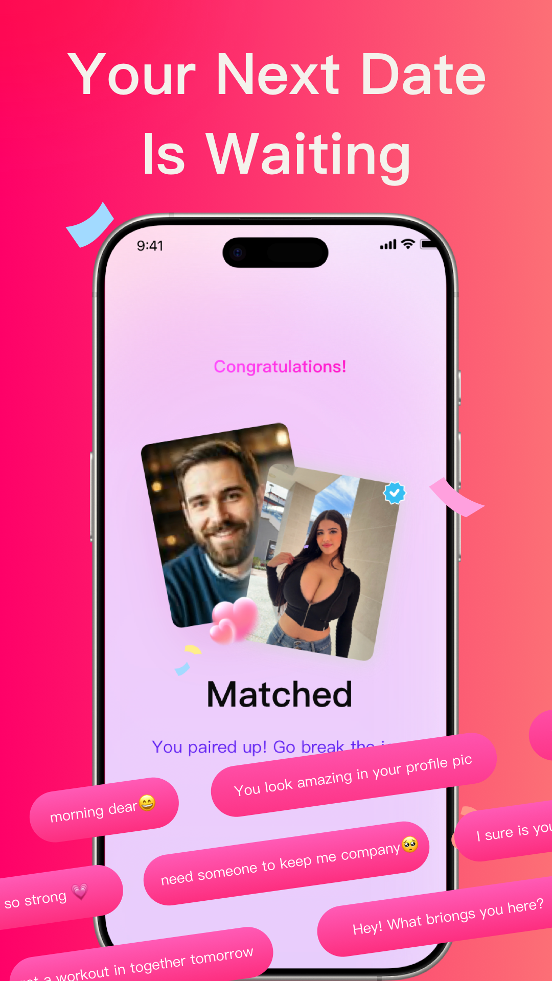 Onlyo match and message preview